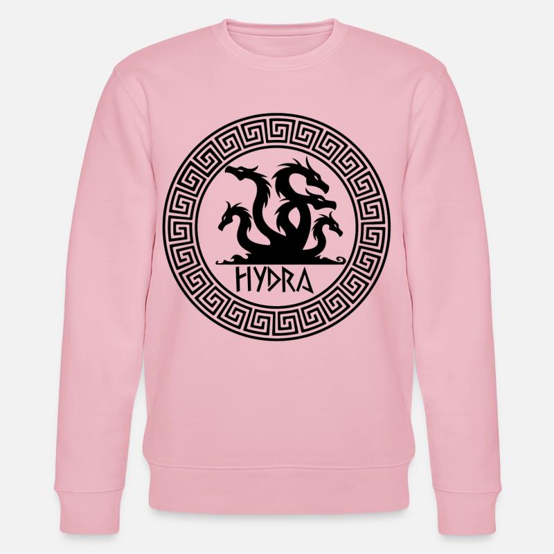 Schwarzes Hydra-Symbol - Stanley/Stella Unisex Bio-Sweatshirt CHANGER  - Hellrosa