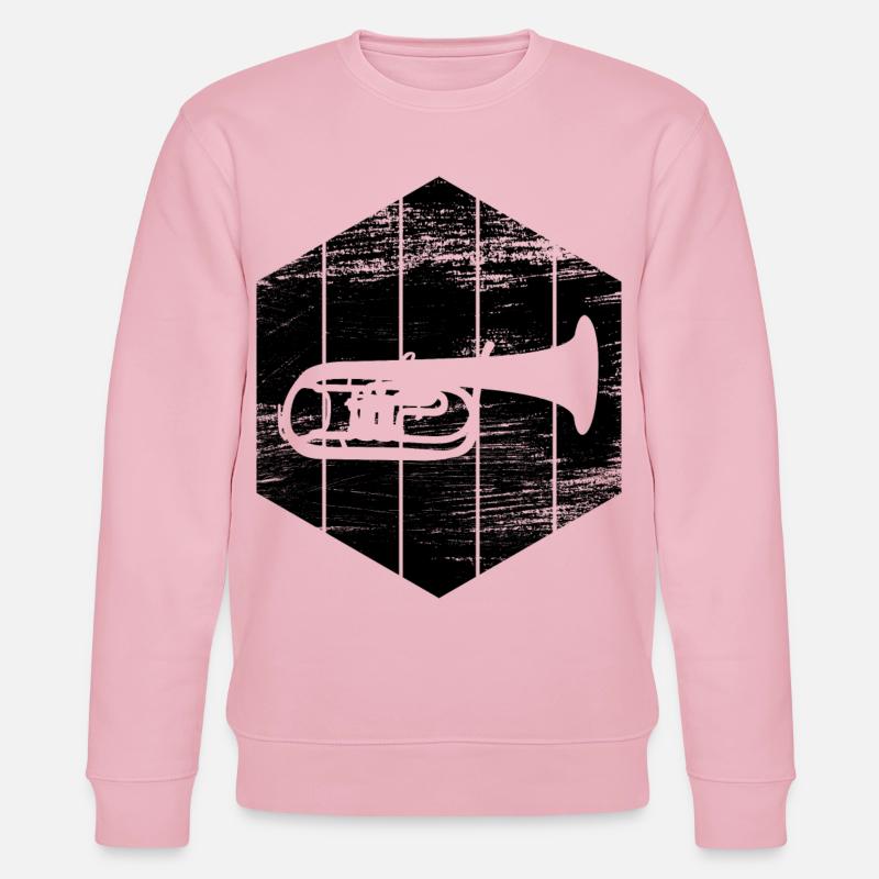 Trompete - Stanley/Stella Unisex Bio-Sweatshirt CHANGER  - Hellrosa