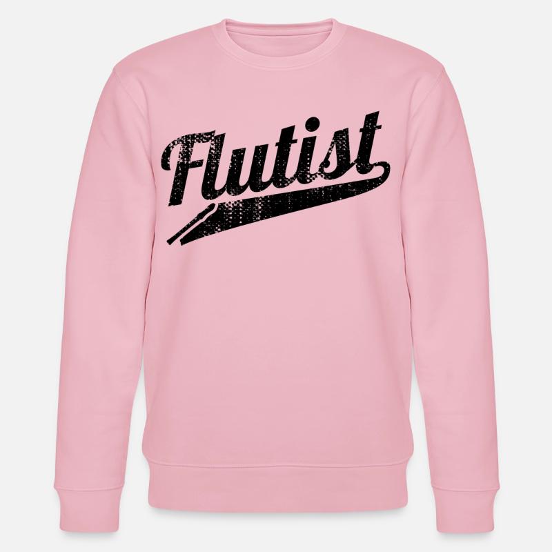 Flötist - Stanley/Stella Unisex Bio-Sweatshirt CHANGER  - Hellrosa