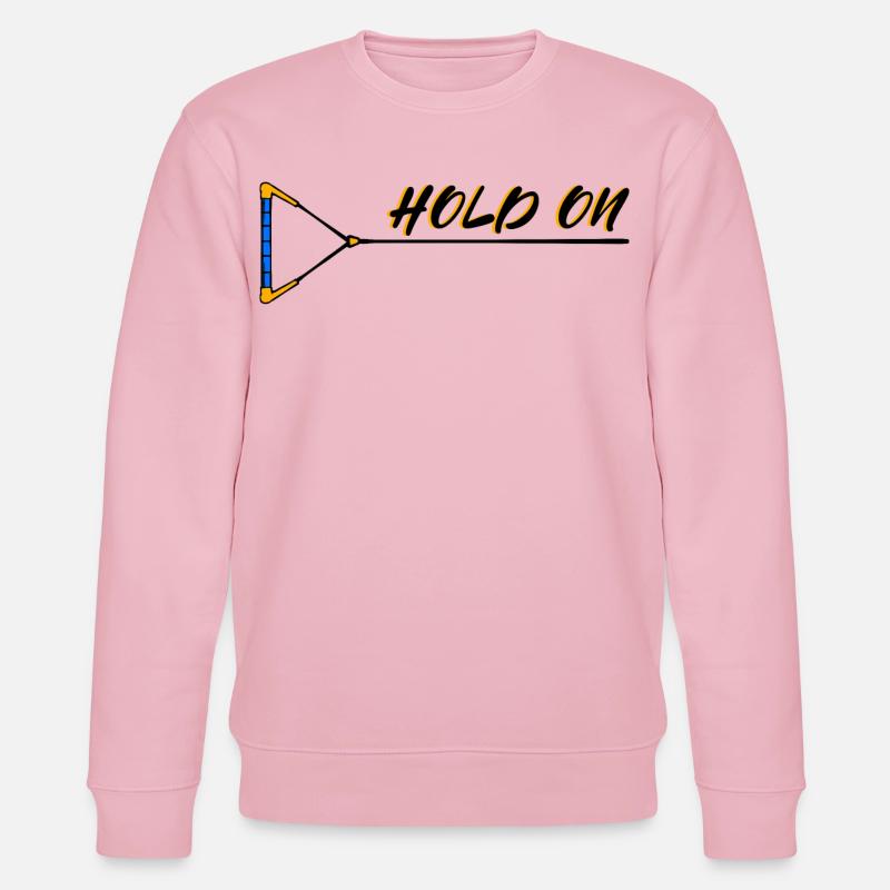 Wakesurfen Wakeboard Statement Surfing Kitesurfer - Stanley/Stella Unisex Bio-Sweatshirt CHANGER  - Hellrosa