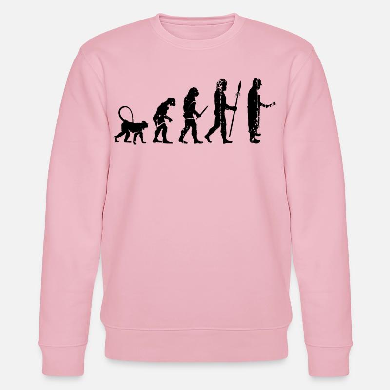 Fleischer Evolution - Stanley/Stella Unisex Bio-Sweatshirt CHANGER  - Hellrosa