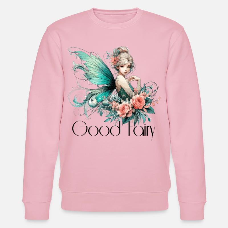 Cadeau de fée marraine - Sweat bio CHANGER Stanley/Stella Unisexe - rose pâle