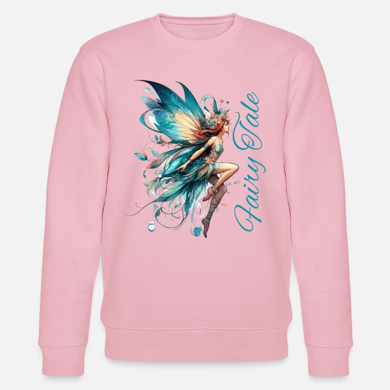 Fee Märchen Geschenk - Stanley/Stella Unisex Bio-Sweatshirt CHANGER  - Hellrosa