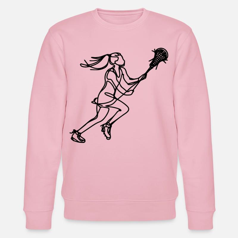 Lacrosse Mädchen - Stanley/Stella Unisex Bio-Sweatshirt CHANGER  - Hellrosa