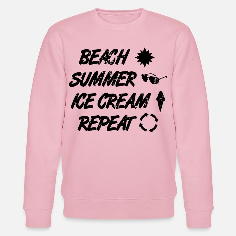 Eiscreme Liebhaber Routine - Stanley/Stella Unisex Bio-Sweatshirt CHANGER  - Hellrosa