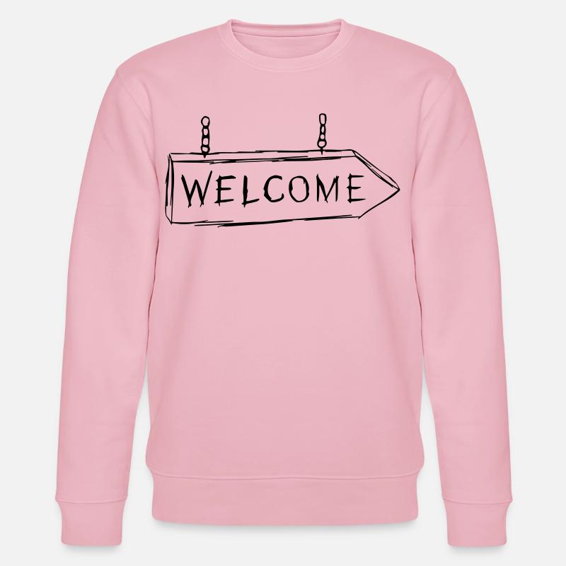 Welcome - Stanley/Stella Unisex Bio-Sweatshirt CHANGER - Hellrosa