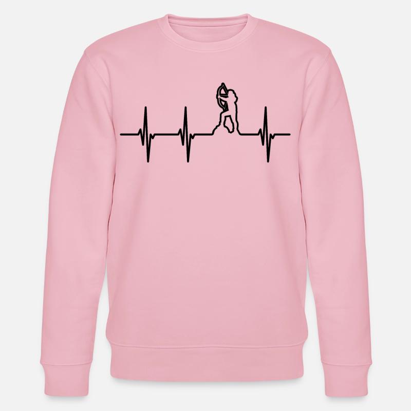 Battement de cœur de l’archer - Sweat bio CHANGER Stanley/Stella Unisexe - rose pâle