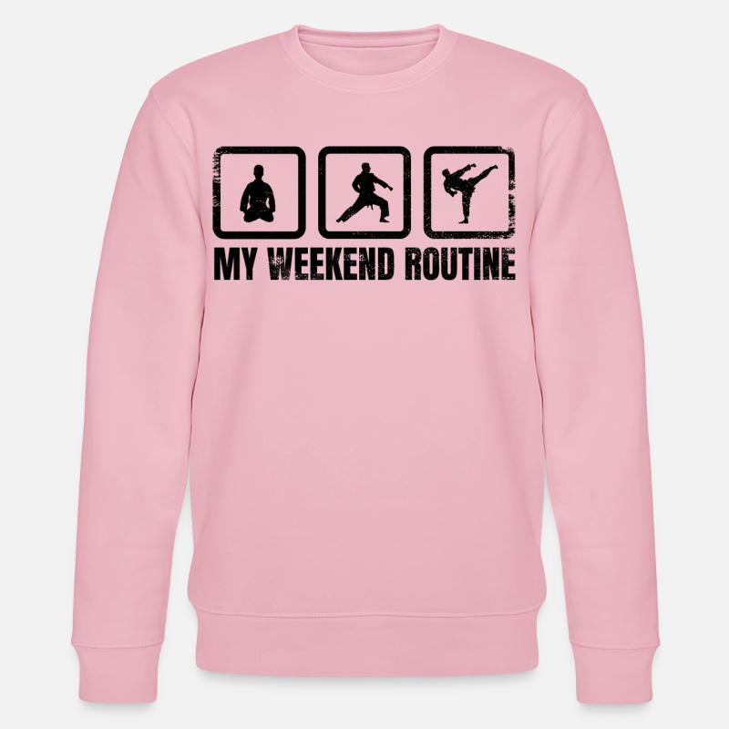 Meine Wochenendroutine - Stanley/Stella Unisex Bio-Sweatshirt CHANGER  - Hellrosa