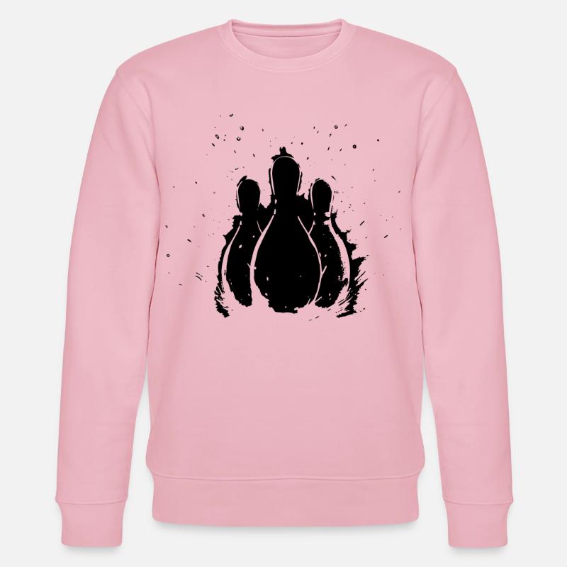 Bowling Pins - Stanley/Stella Unisex Bio-Sweatshirt CHANGER  - Hellrosa
