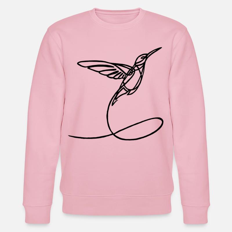 Schwarzer seltsamer Vogel - Stanley/Stella Unisex Bio-Sweatshirt CHANGER  - Hellrosa