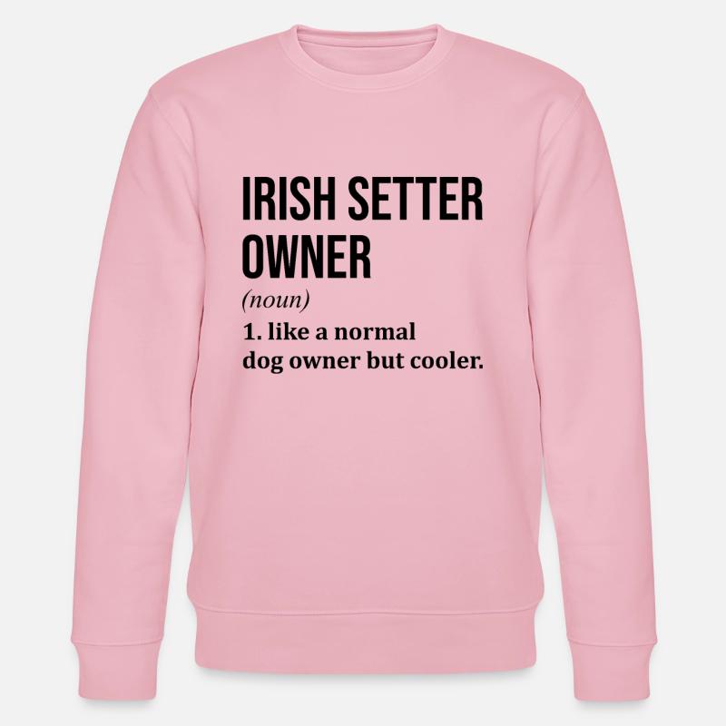 Irischer Setter - Stanley/Stella Unisex Bio-Sweatshirt CHANGER  - Hellrosa