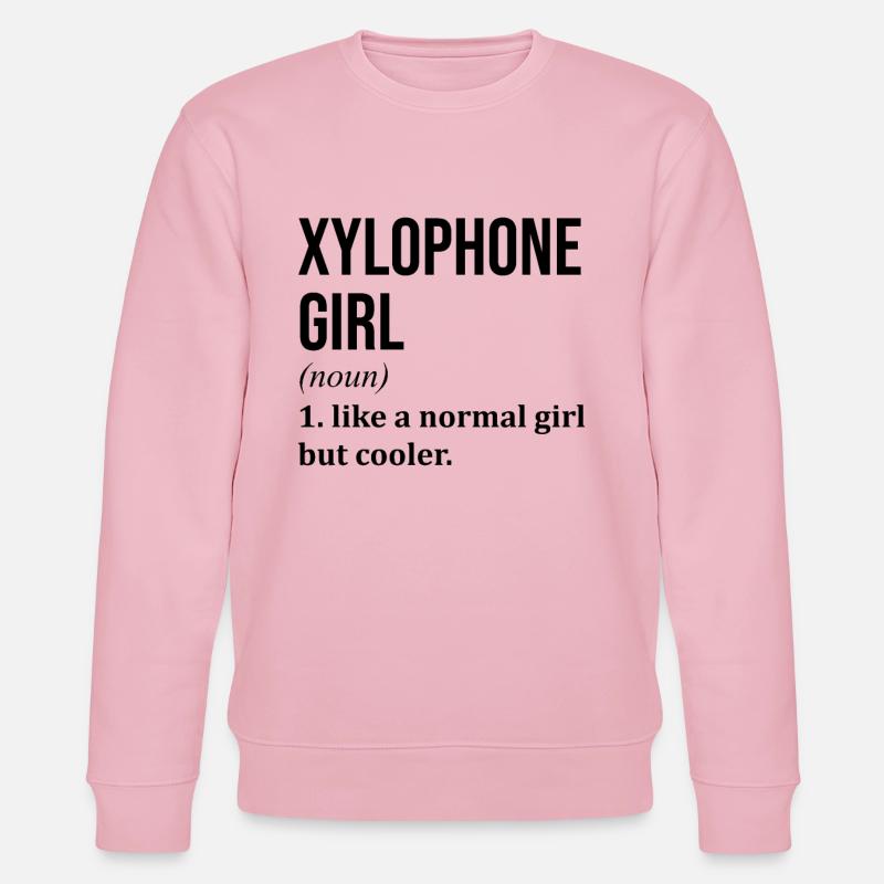 Xylophon - Stanley/Stella Unisex Bio-Sweatshirt CHANGER  - Hellrosa