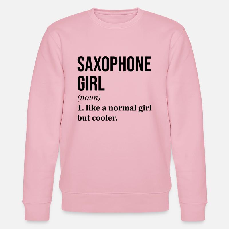 Saxophon - Stanley/Stella Unisex Bio-Sweatshirt CHANGER  - Hellrosa