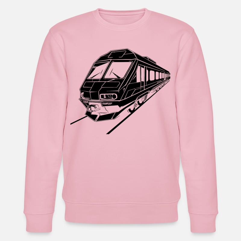 Zug Grafik - Stanley/Stella Unisex Bio-Sweatshirt CHANGER  - Hellrosa