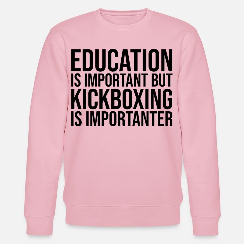Kickboxen - Stanley/Stella Unisex Bio-Sweatshirt CHANGER  - Hellrosa