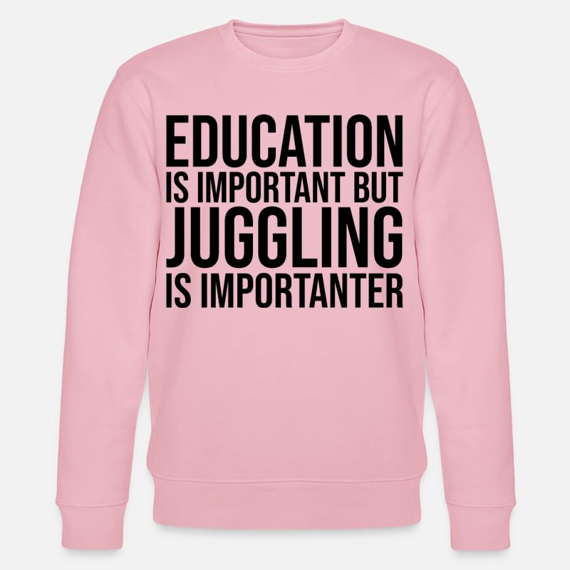 Jonglage - Stanley/Stella Unisex Bio-Sweatshirt CHANGER  - Hellrosa