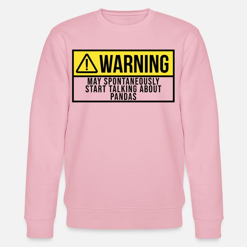 Panda - Stanley/Stella Unisex Bio-Sweatshirt CHANGER  - Hellrosa