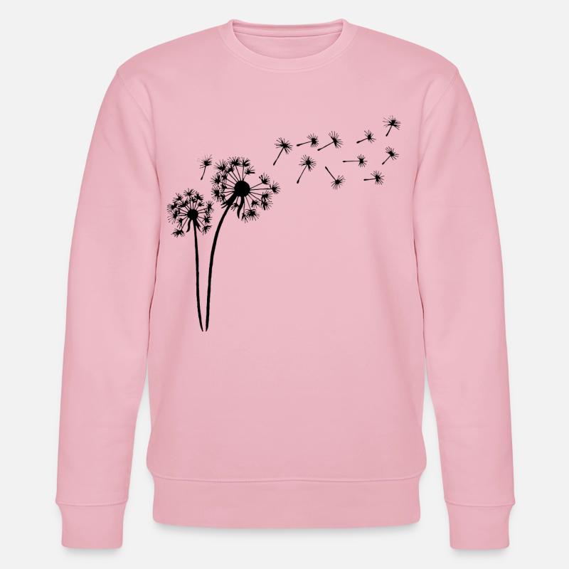Der Wind und der schwarze Löwenzahn - Stanley/Stella Unisex Bio-Sweatshirt CHANGER  - Hellrosa