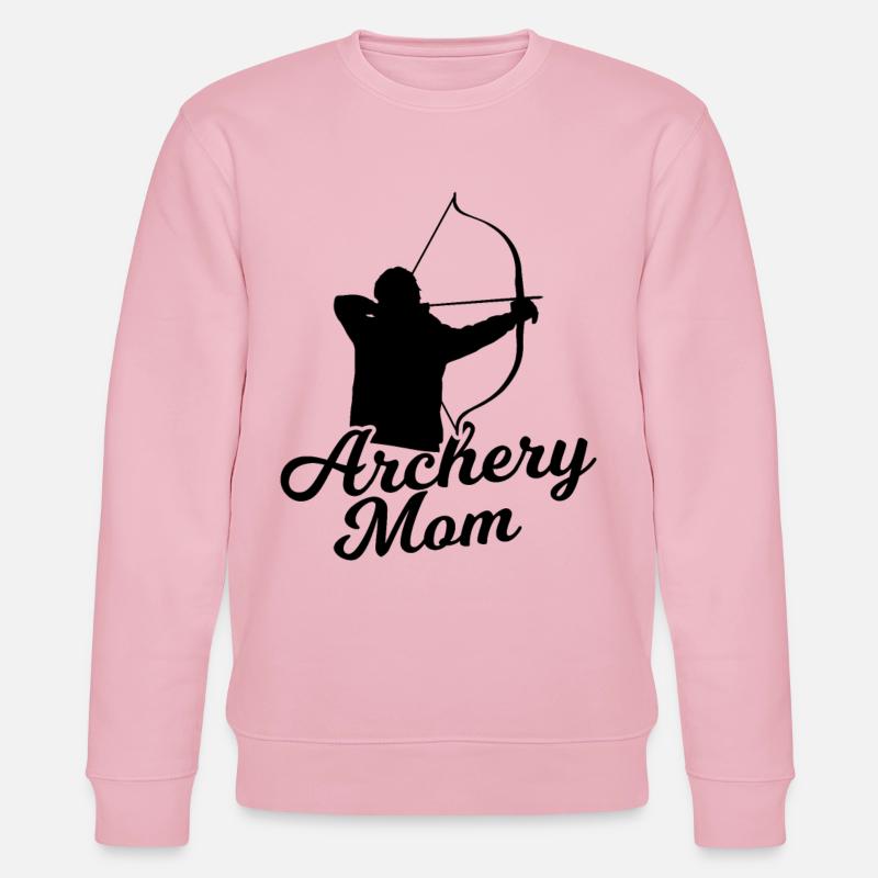Bogenschießen Mutter - Stanley/Stella Unisex Bio-Sweatshirt CHANGER  - Hellrosa
