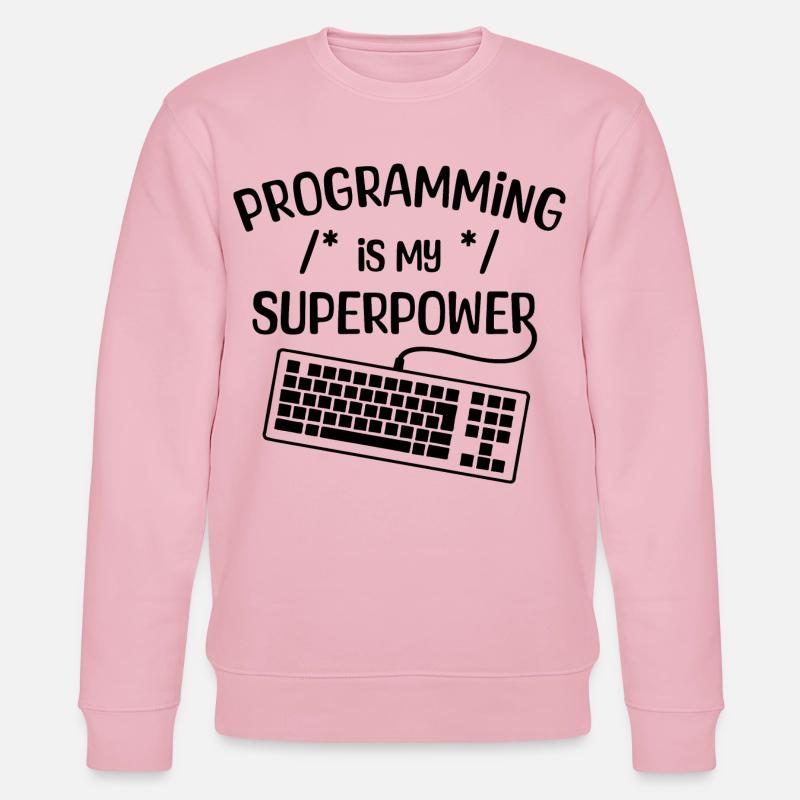 Computer Freak Statement Développeur Programmeur - Sweat bio CHANGER Stanley/Stella Unisexe - rose pâle