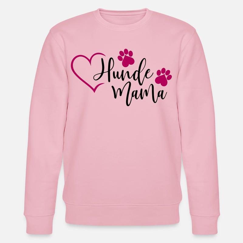 Hund Hunde Mama - Stanley/Stella Unisex Bio-Sweatshirt CHANGER  - Hellrosa