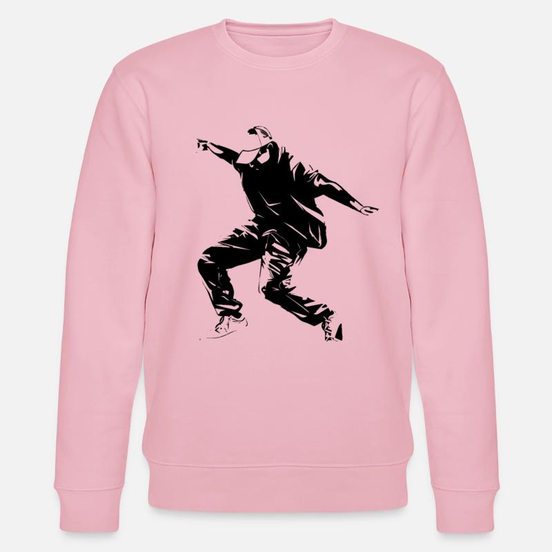 Breakdance Graphics - Stanley/Stella CHANGER Unisex Organic Sweatshirt - cotton pink