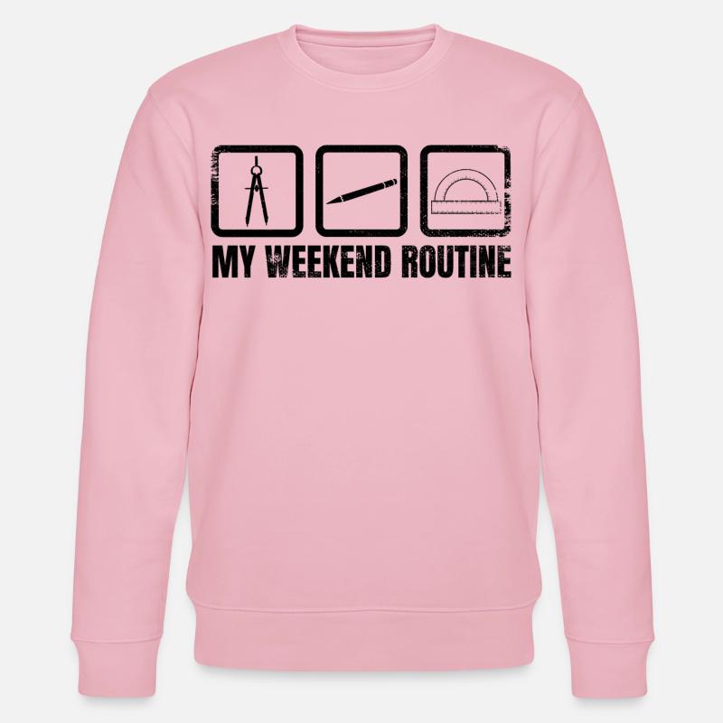 Meine Wochenendroutine - Stanley/Stella Unisex Bio-Sweatshirt CHANGER  - Hellrosa