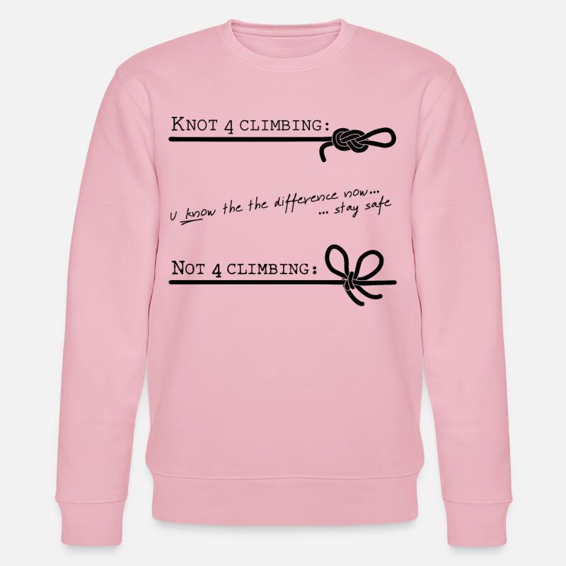 K-not 4 climbing - pureblack - DIGITAL - Stanley/Stella Unisex Bio-Sweatshirt CHANGER  - Hellrosa
