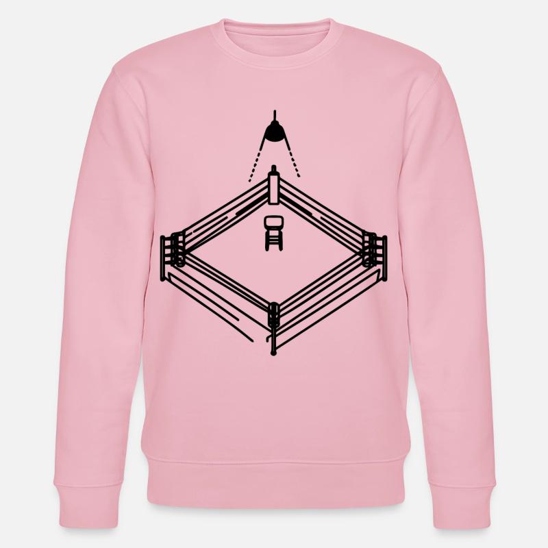 Graphique de ring de boxe - Sweat bio CHANGER Stanley/Stella Unisexe - rose pâle