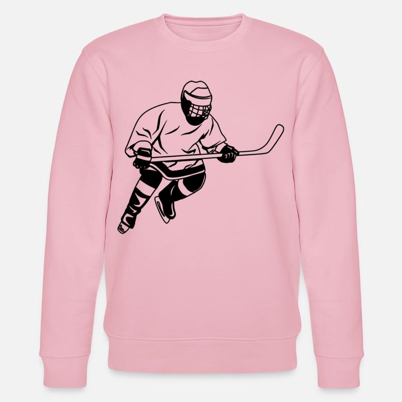 Eishockey Artwork - Stanley/Stella Unisex Bio-Sweatshirt CHANGER  - Hellrosa