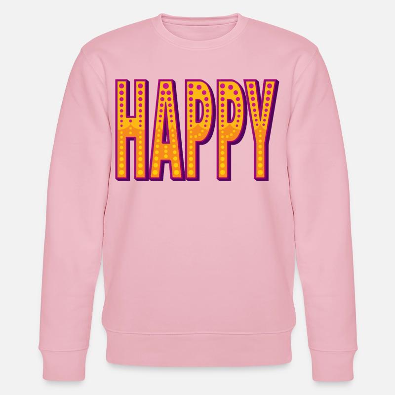 Fröhlicher Zirkusstil - Stanley/Stella Unisex Bio-Sweatshirt CHANGER  - Hellrosa