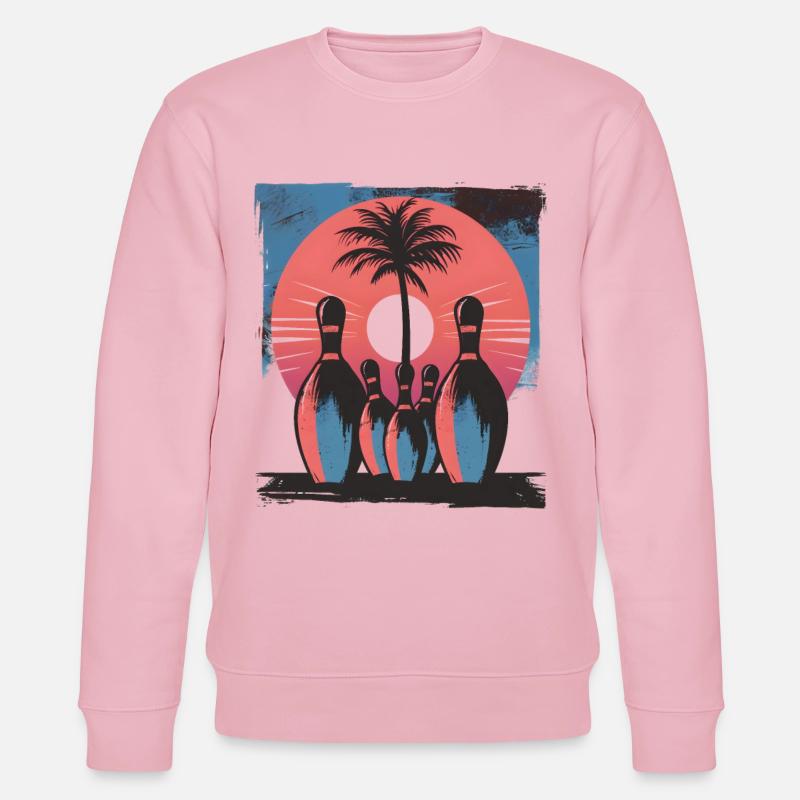 Bowling - Stanley/Stella Unisex Bio-Sweatshirt CHANGER  - Hellrosa