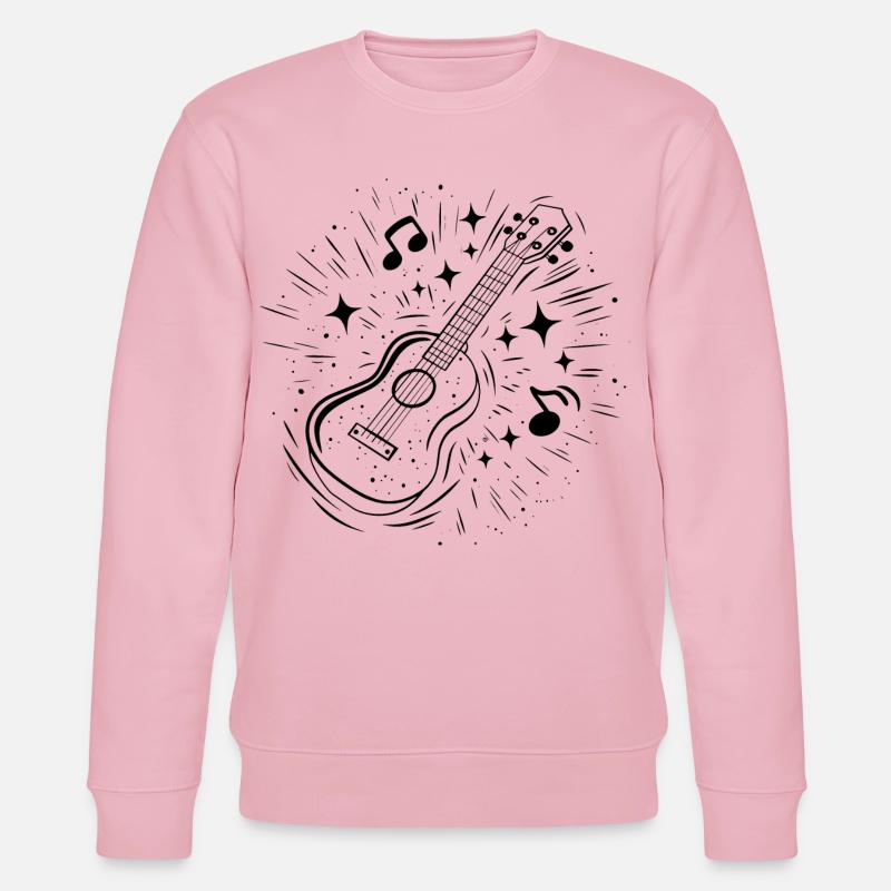 Ukulele Line Art - Stanley/Stella Unisex Bio-Sweatshirt CHANGER  - Hellrosa