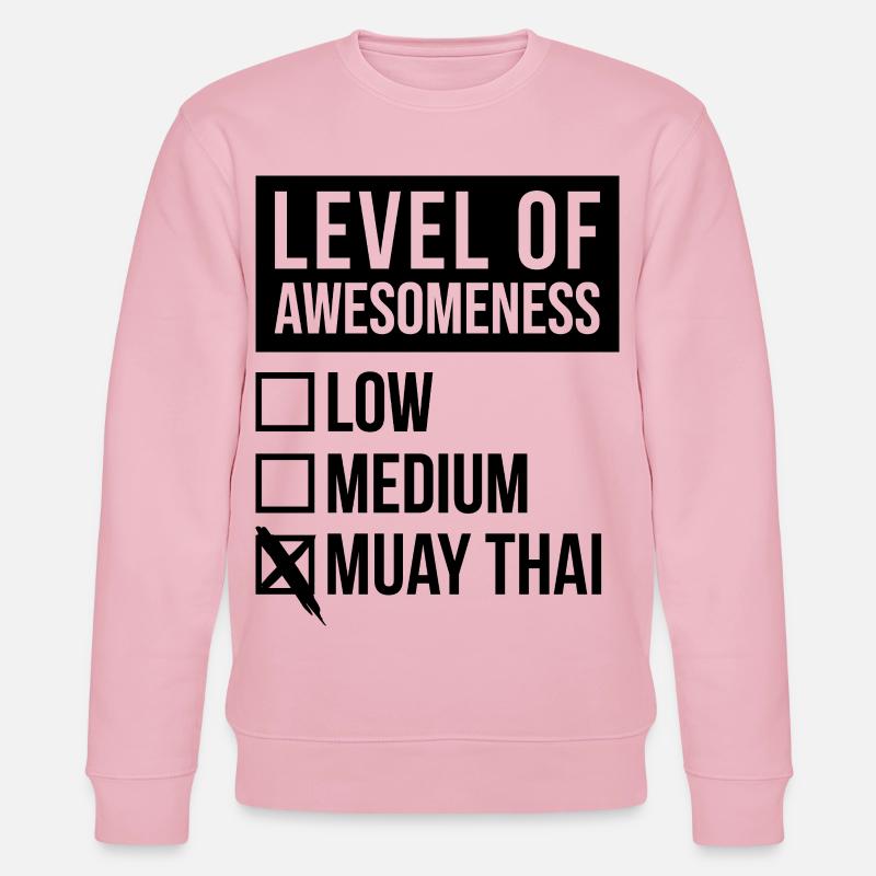 Muay Thai - Stanley/Stella Unisex Bio-Sweatshirt CHANGER  - Hellrosa