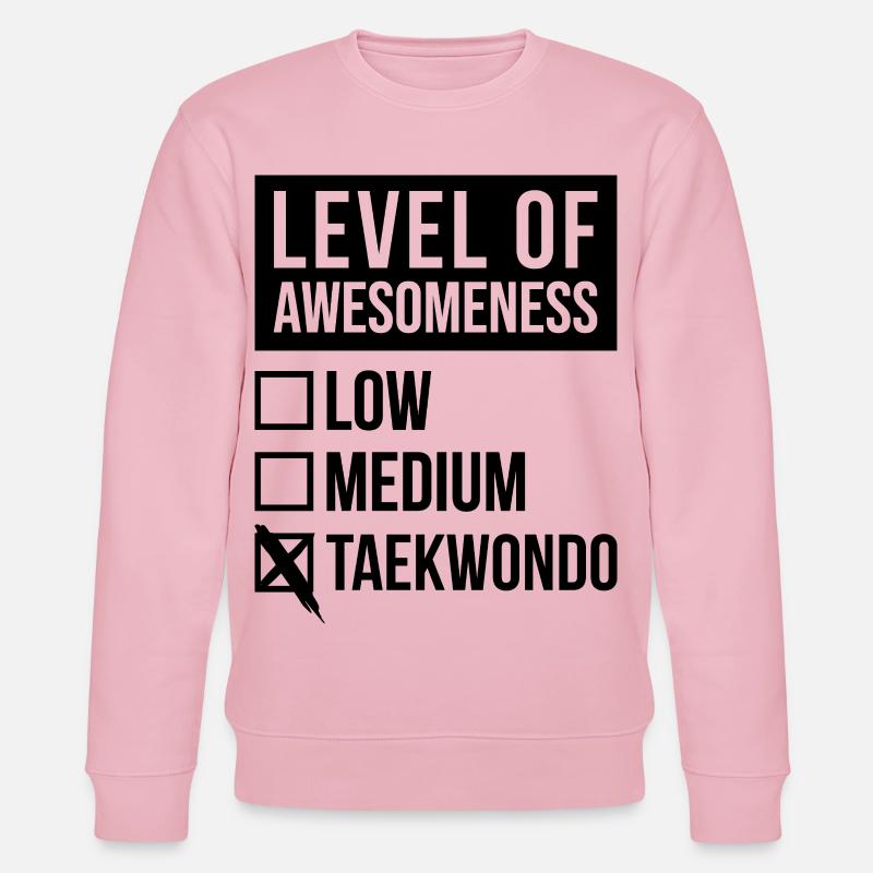 Taekwondo - Stanley/Stella Unisex Bio-Sweatshirt CHANGER  - Hellrosa