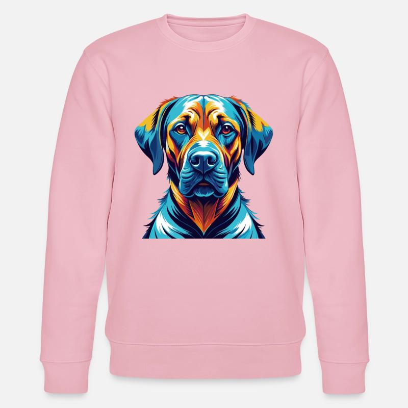 Rhodesian Ridgeback Hunderasse Karikatur Kawaii - Stanley/Stella Unisex Bio-Sweatshirt CHANGER - Hellrosa