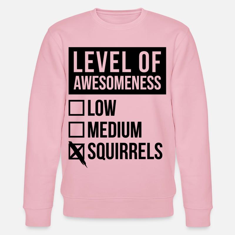 Eichhörnchen - Stanley/Stella Unisex Bio-Sweatshirt CHANGER  - Hellrosa