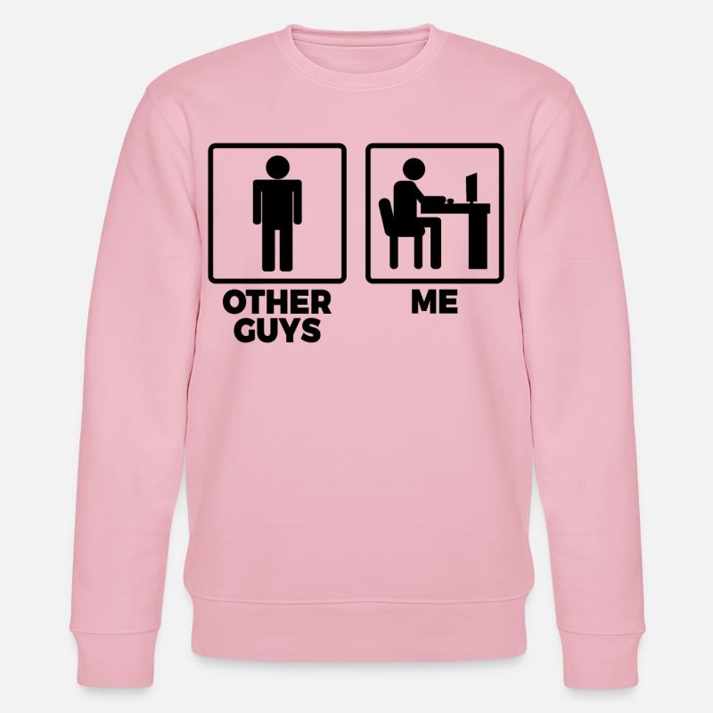 Other programmers and me - Stanley/Stella CHANGER Unisex Organic Sweatshirt - cotton pink