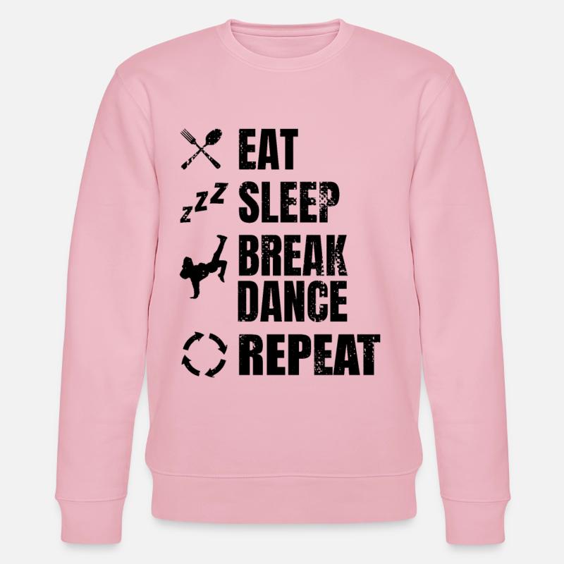 Breakdancer Zeitplan - Stanley/Stella Unisex Bio-Sweatshirt CHANGER  - Hellrosa