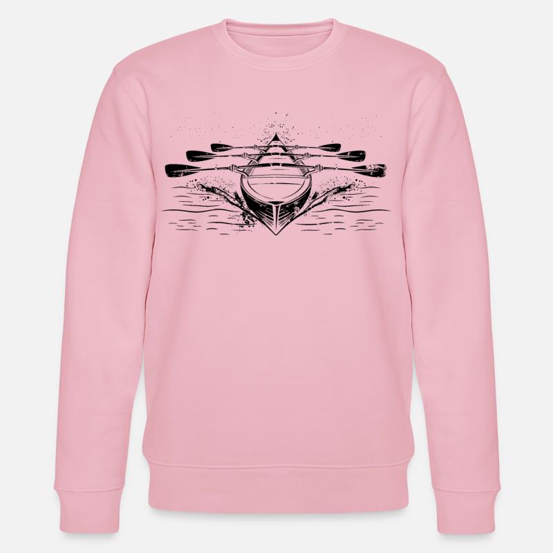 Bateau à rames de course - Sweat bio CHANGER Stanley/Stella Unisexe - rose pâle