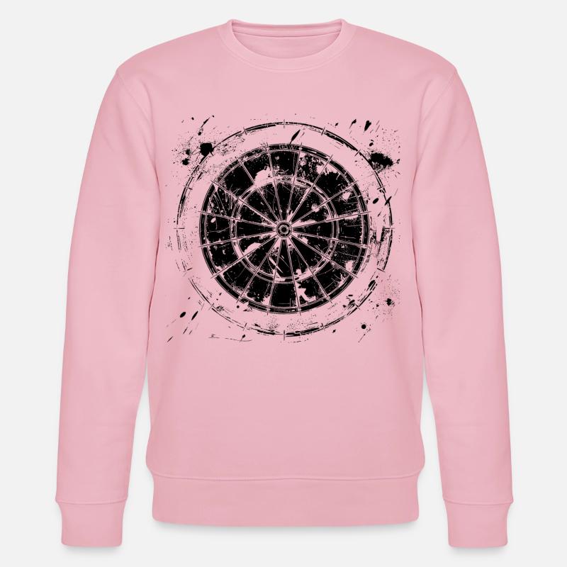 Dartscheibe Zeichnung - Stanley/Stella Unisex Bio-Sweatshirt CHANGER  - Hellrosa