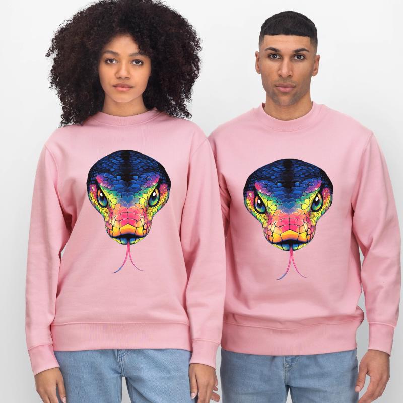 Serpent Python Cobra Mamba Serpent à sonnettes Serpent Sweat bio CHANGER Stanley/Stella Unisexe