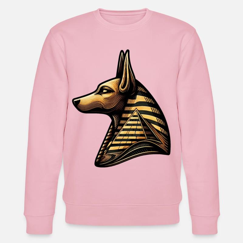 Anubis | Wächter der Gräber Ägypten - Stanley/Stella Unisex Bio-Sweatshirt CHANGER  - Hellrosa