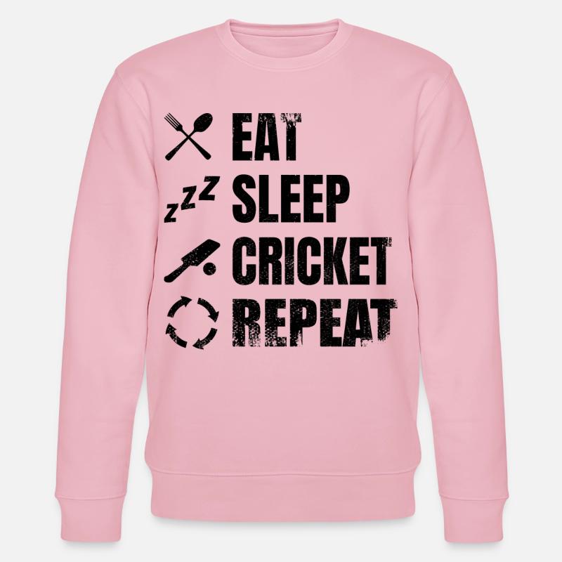 Manger dormir cricket répéter - Sweat bio CHANGER Stanley/Stella Unisexe - rose pâle