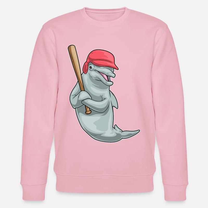 Batte de baseball Dolphin - Sweat bio CHANGER Stanley/Stella Unisexe - rose pâle