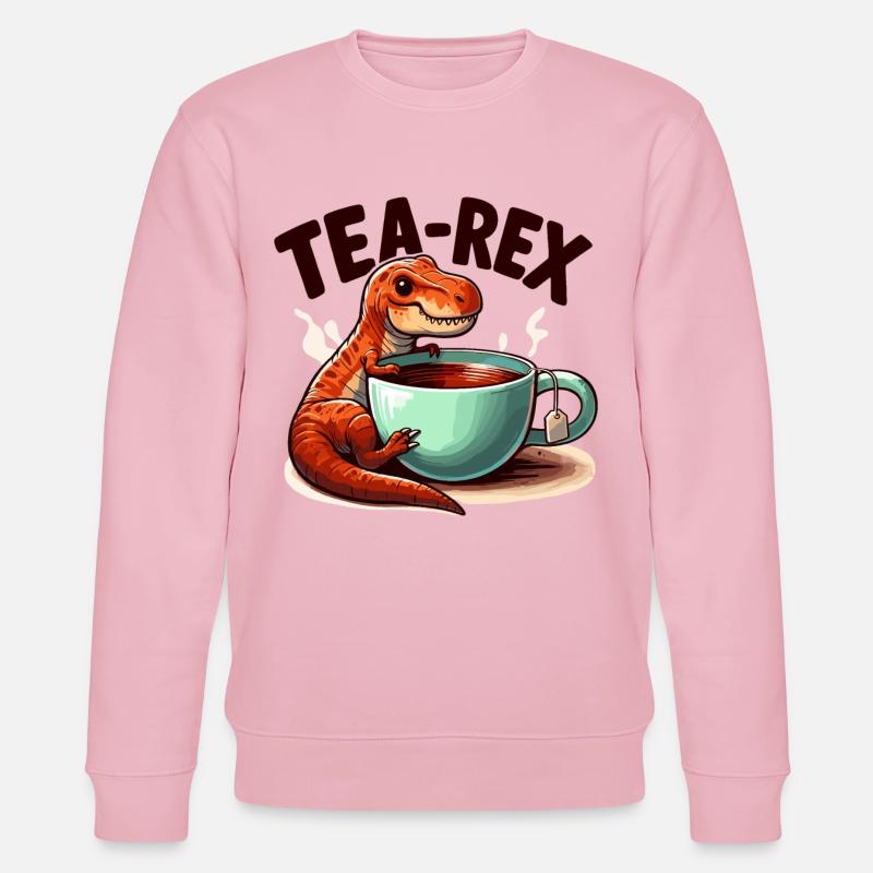 Tee Rex Tee-Rex Teetrinker Geschenk - Stanley/Stella Unisex Bio-Sweatshirt CHANGER  - Hellrosa