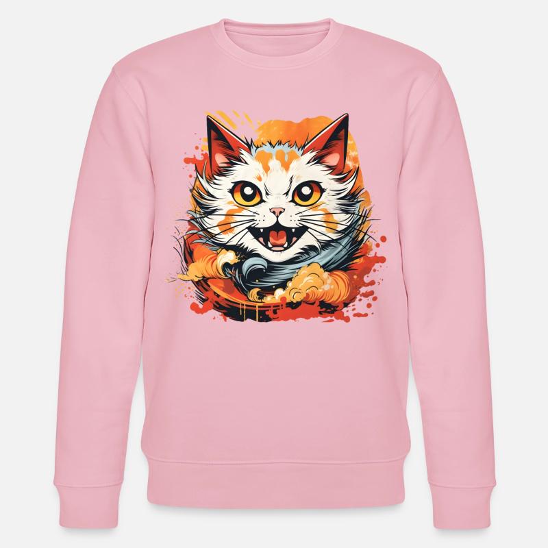 Style d’anime de chat - Sweat bio CHANGER Stanley/Stella Unisexe - rose pâle