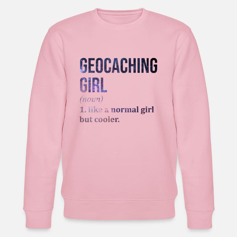 Geocaching - Stanley/Stella Unisex Bio-Sweatshirt CHANGER  - Hellrosa