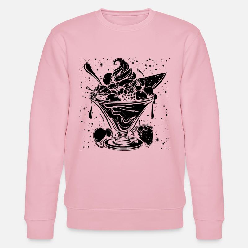 Eiscreme Eisbecher - Stanley/Stella Unisex Bio-Sweatshirt CHANGER  - Hellrosa