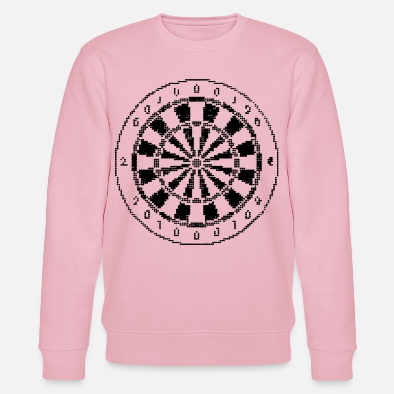 Jeu de fléchettes Pixel Graphique - Sweat bio CHANGER Stanley/Stella Unisexe - rose pâle